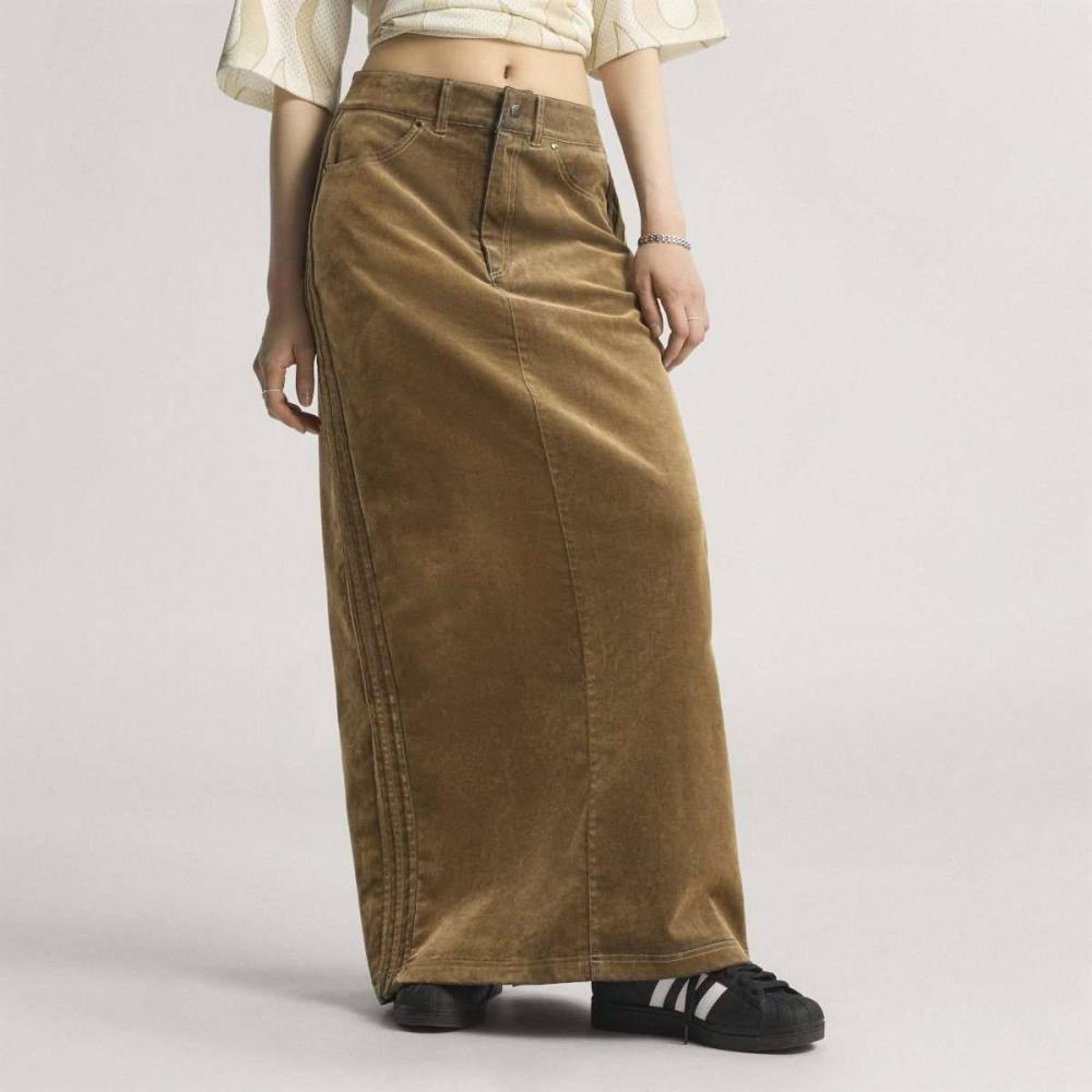 Adidas Adibreak Maxi Skirt Brown Jy2397