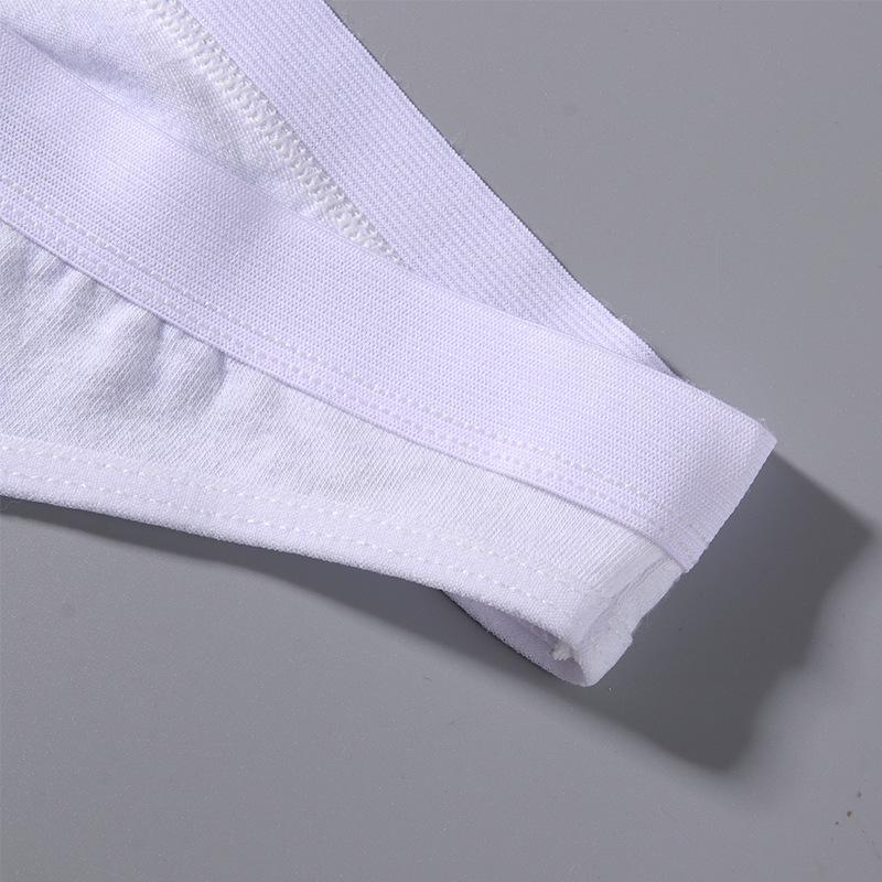 Женские хлопковые комфортные трусики-стринги треугольной формы