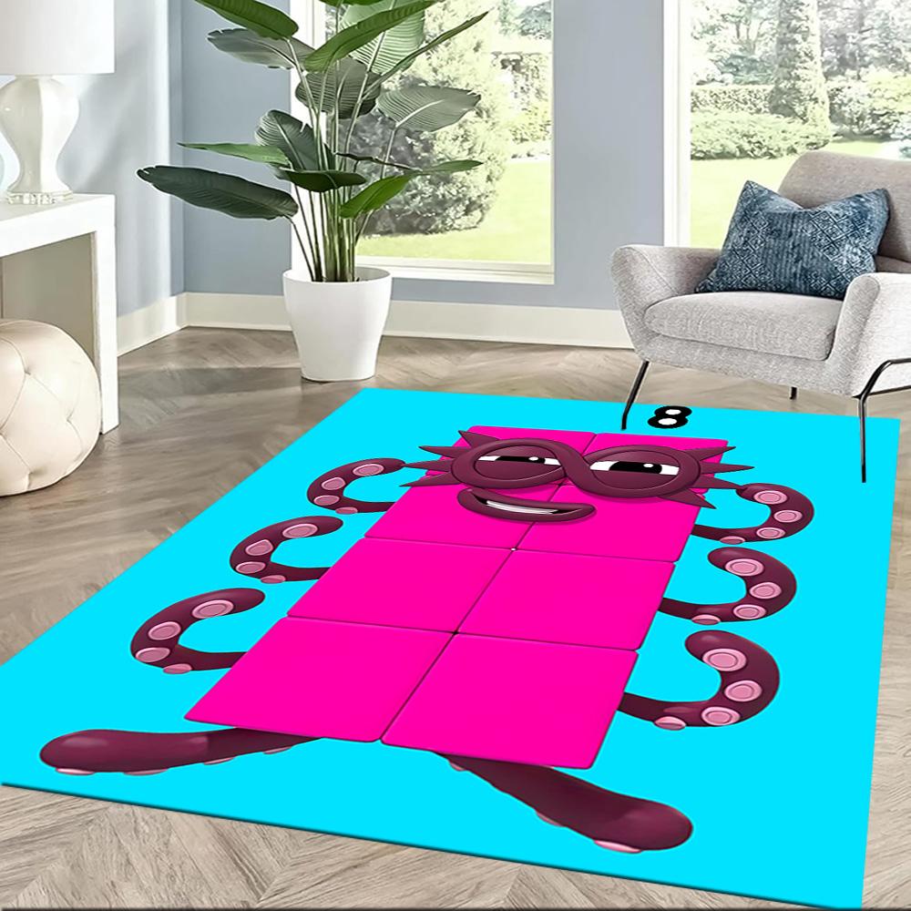 Numberblocks Carpet Suitable For Bedrooms Living Rooms Kitchen Game Room Antislip Rug Office Home Decor Best For Christmas