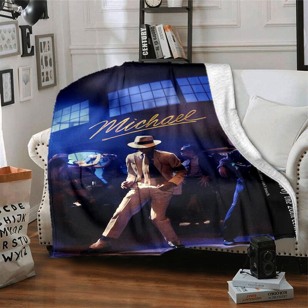 1Pc Michael Jackson Pop Blanket Soft Throw Blanket For Home Bedroom Bed Sofa Travel Office Solid Christmas Blanket