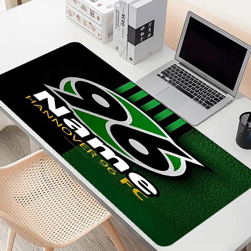 Custom Name Personalized Hannover 96 Football Pattern Mousepad, Laptop PC Desk Mat, Decorative Desk Mat for Home Keyboard Pad Gift