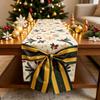 Snowflake Christmas Table Runner Bow Xmas Tablecloth Home Decor Christmas Table Flag  New Year
