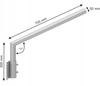Swivel bracket for INOX street lamp, pole, arm, bracket