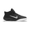 Nike Team Hustle D10 FlyEase PreSchool 'Black Metallic Silver' (Unisex) Black / Volt / White / Metallic Silver Kids' Basketball Shoes DD7302 004