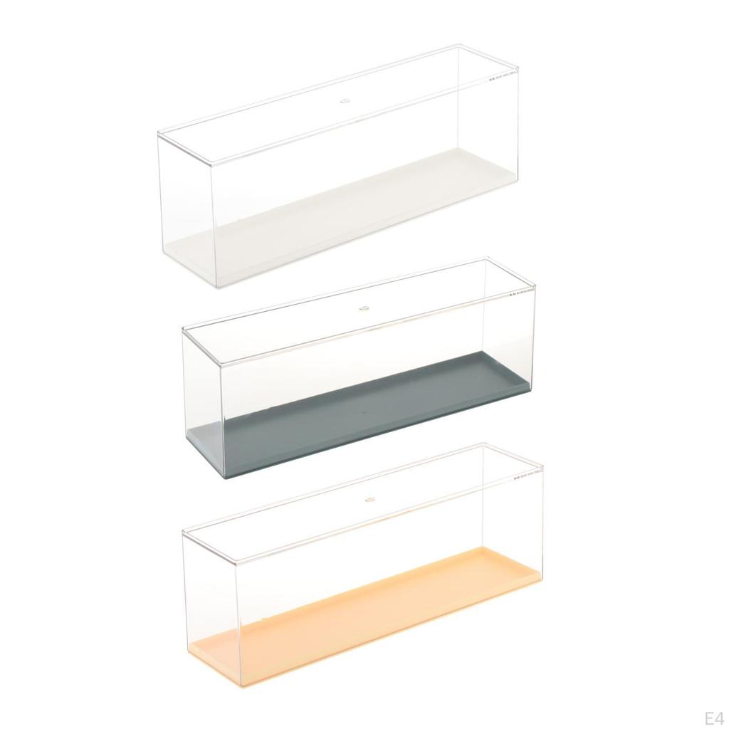 Clear Display Case Figure Storage, Stackable Storage Box, Showing Cabinet for Model,