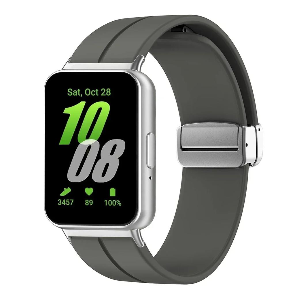 Silicone Strap For Samsung Galaxy Fit3 Watch Band Magnetic Buckle Wristband For Samsung Galaxy Fit 3 Bracelet Replacement Correa