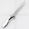 Nagao Tsubame-Sanjo Clay Tongs, Economy Type, Mirror Finish, 18.3cm Short, Stainless Steel, Perfect for Yakiniku, Pasta, Camping, and BBQs, Made In Ja