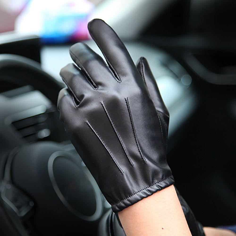 Waterproof Winter Full Finger Gloves Gloves Fashion Accessories Men Leather Mittens