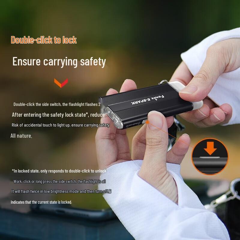Fenix E-SPARK Keychain Rechargeable Flashlight