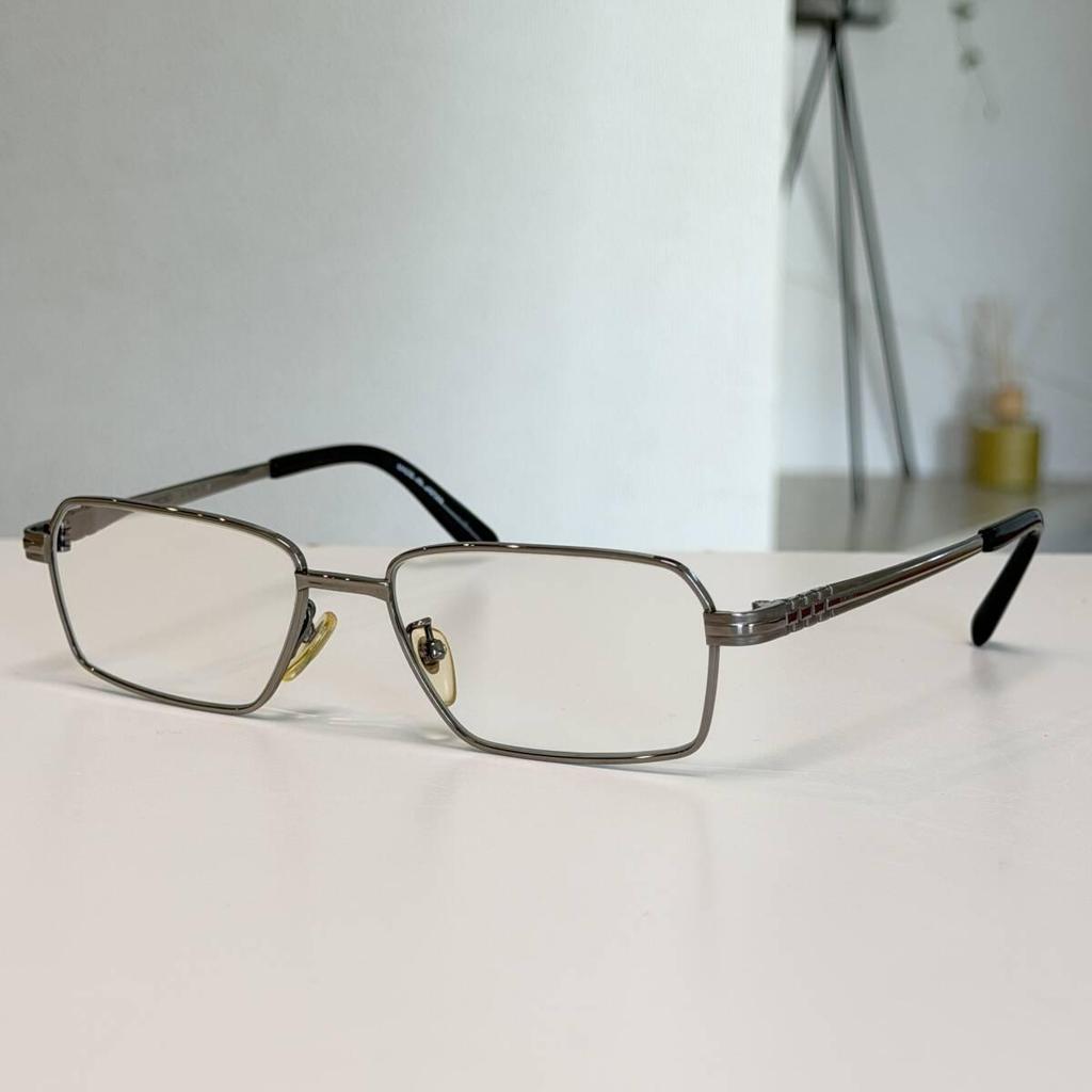 Used SEIKO Eyeglasses Frame Glasses S-3108 Made in Japan Square GUM METAL Men's