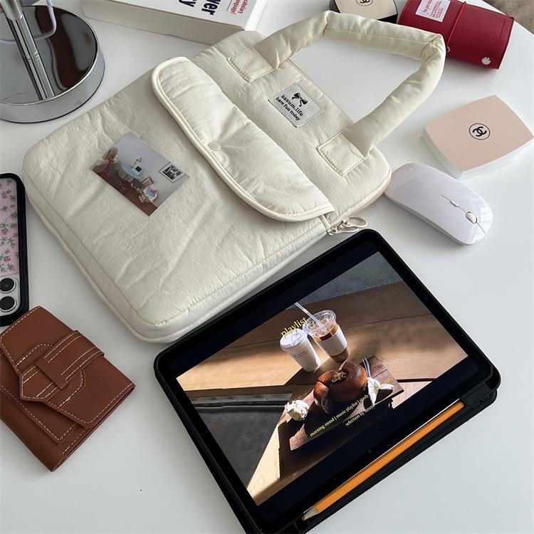 Чехол для планшета в корейском стиле: Подходит для iPad Pro 11-12,9" и ноутбука 14", Одно плечо и ручной