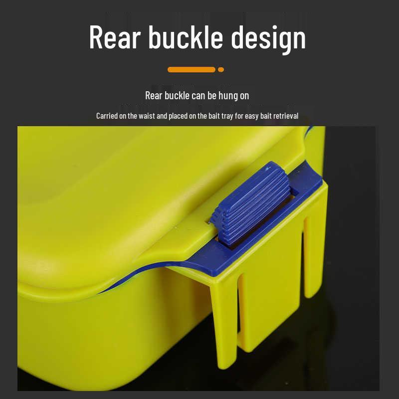 Insulated Breathable Double-Layer Red Worm Bait Box for Sea Fishing