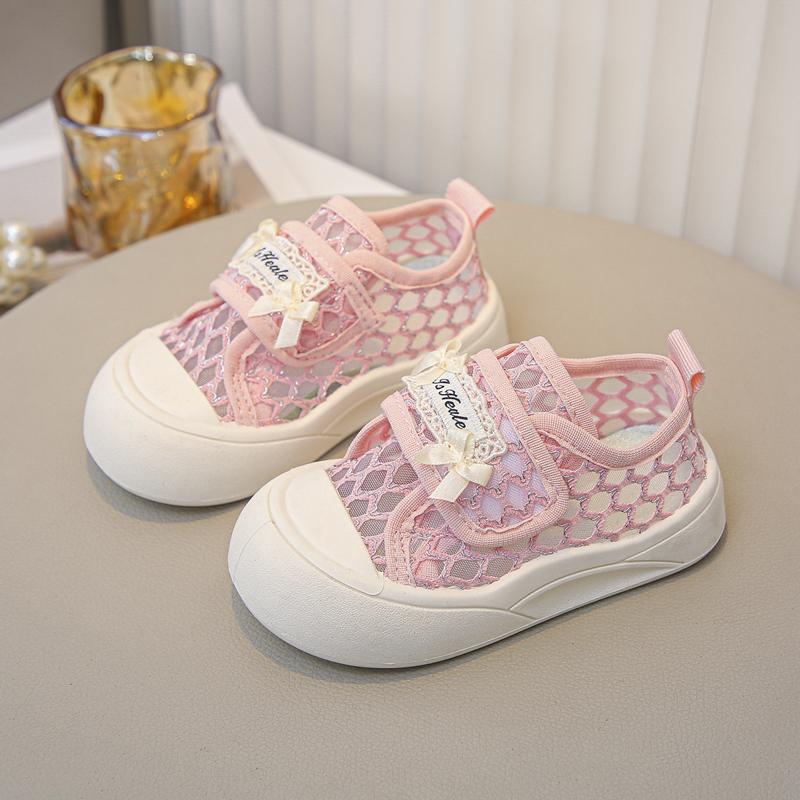 Girls Casual Shoes Toes Capped Princess Kids Mesh Shoes Breathable Soft Sole 2025 Brand New Children Princess Shoes Versatile