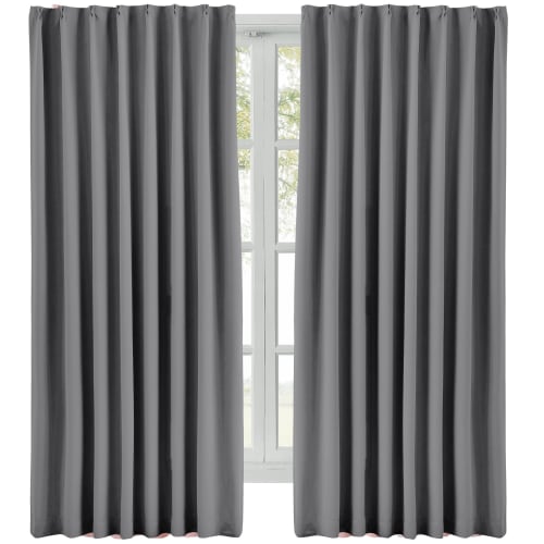 Hansleep Blackout Curtains, Grade 1 Light Blocking, Thick, Thermal Insulation, Cold Protection, Soundproofing, Solid Color, Washable, Set of 2 for Bed