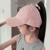 Модные детские бейсболки для мальчиков и девочек, солнцезащитная кепка с вырезом для высокого хвоста, детская кепка-бейсболка с козырьком от солнца для возраста 4-12 лет