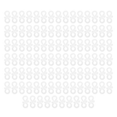 100 шт. Крепление для светодиодной подсветки желоба, фиксированный крючок, аксессуар для легкой установки, зажим-вешалка для светодиодной подсветки