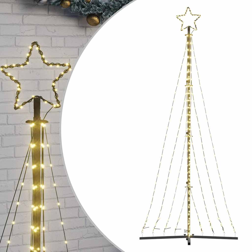 LED Christmas Tree 447 Warm White LEDs 250 cm