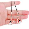 Creative Phone Lanyard Moon/Star Astronaut Keychain Adorable Cartoon Keyring Charm for Bags Stylish Phone Decoration