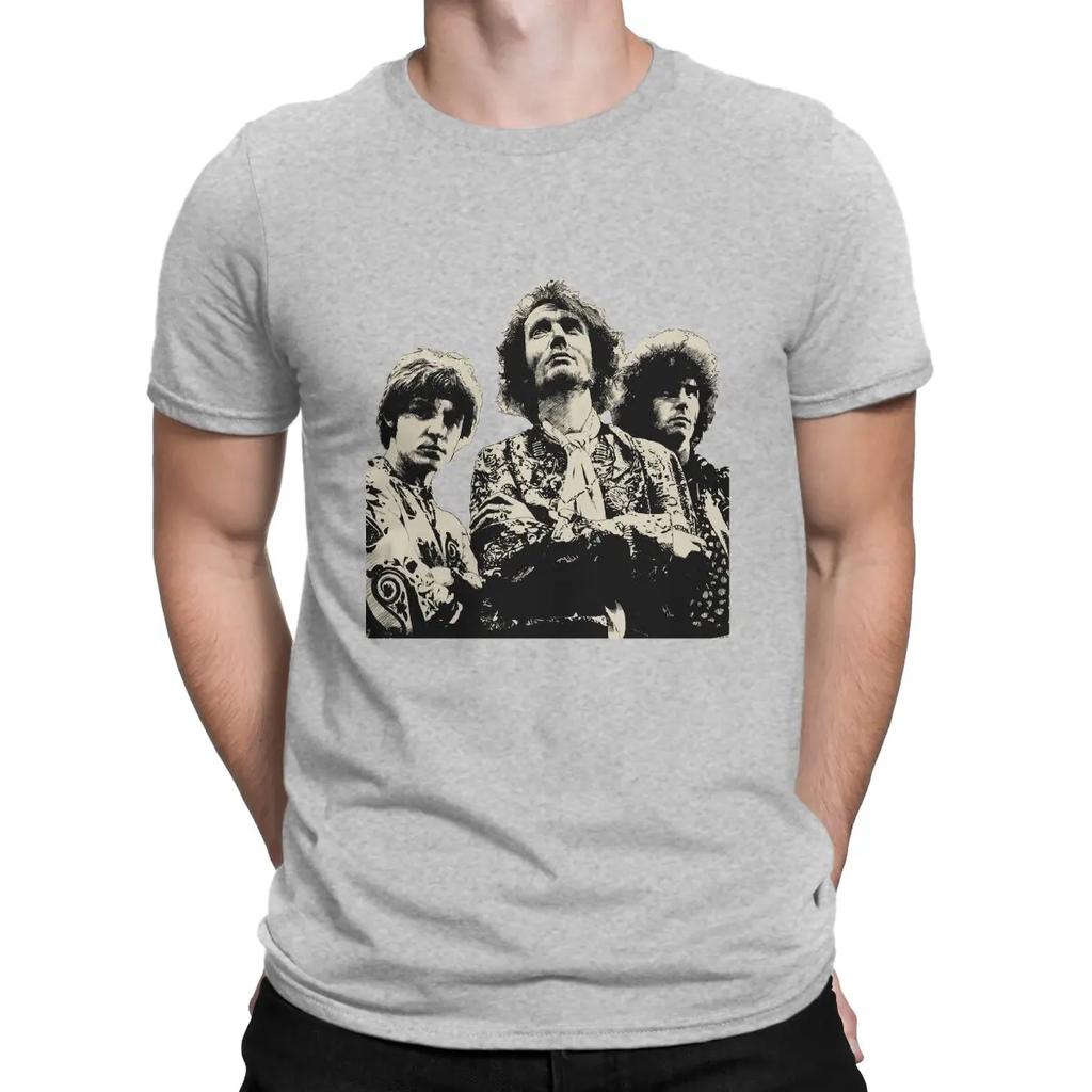 One Of The Earliest Super Rock Bands T-Shirts Cream Crazy Cotton Tee Shirt Round Neck Short Sleeve T Shirt Gift Idea Clothes Unisex