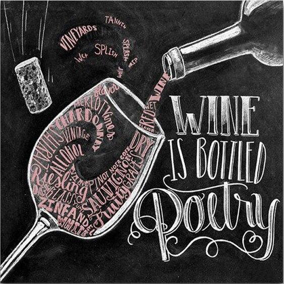 Diamond Painting Blackboard Picture Of Rhinestones Diamond Mosaic Cartoon Embroidery Text Cross Stitch Handmade Gift