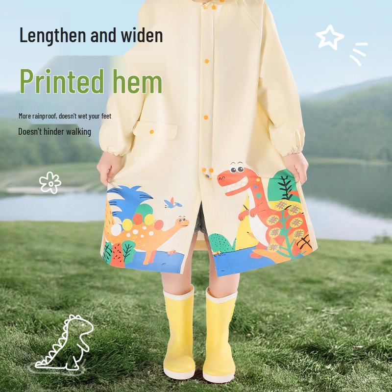Kids' Waterproof School Raincoat with Backpack Space – Extended Length Poncho for Boys and Girls
