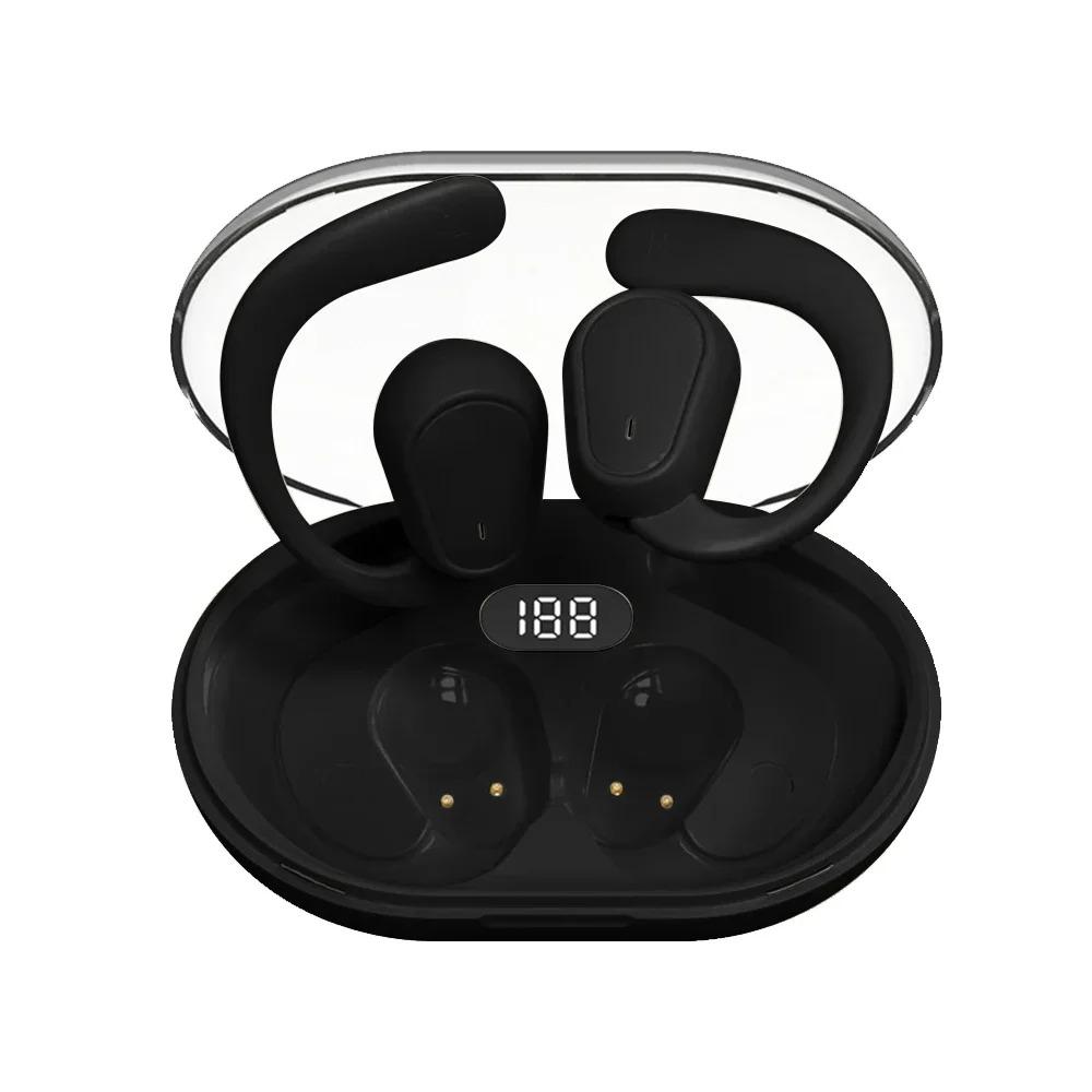 Наушники Bluetooth 5.3 с ушным крючком, беспроводные наушники, Hi-Fi стерео, водонепроницаемая гарнитура, наушники с шумоподавлением