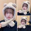 Warm Plush Cute Beanies Caps Earflap Earmuff Bear Ear Hat Winter Hats