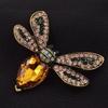 Rhinestone Vintage Bee Brooch Large Insect Pin Brooch For Women Fall/Winter Gifts