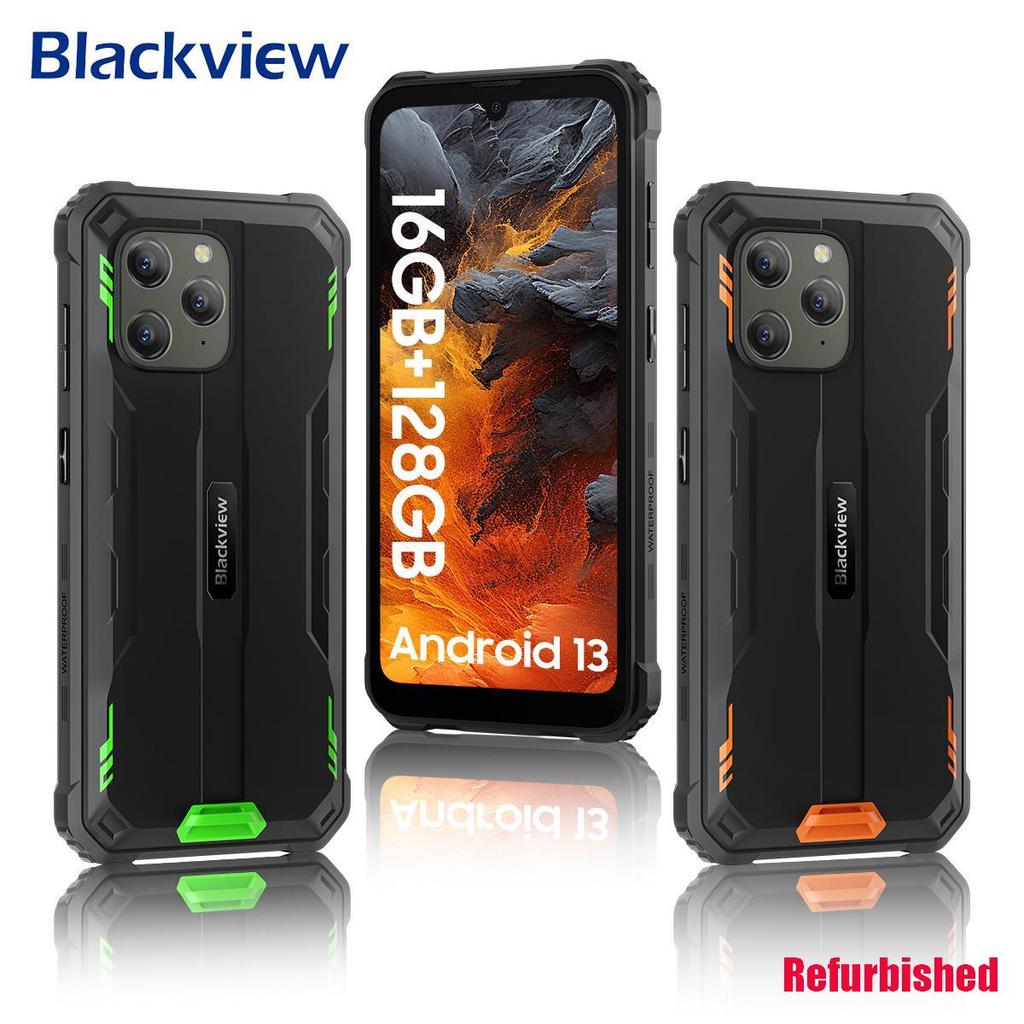 Восстановленный защищенный телефон Blackview BV5300 Plus 6.1 HD 60 Гц дисплей 4/8 ГБ+128 ГБ Android 13 аккумулятор 6580 мАч камера 5 МП+13 МП сотовый телефон