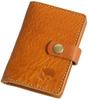 Card Case Thin Genuine Leather Card Holder Leather Card Holder Slim Book Type Bellows Men Women [Porco Rosso] [sokunou] (Camel)