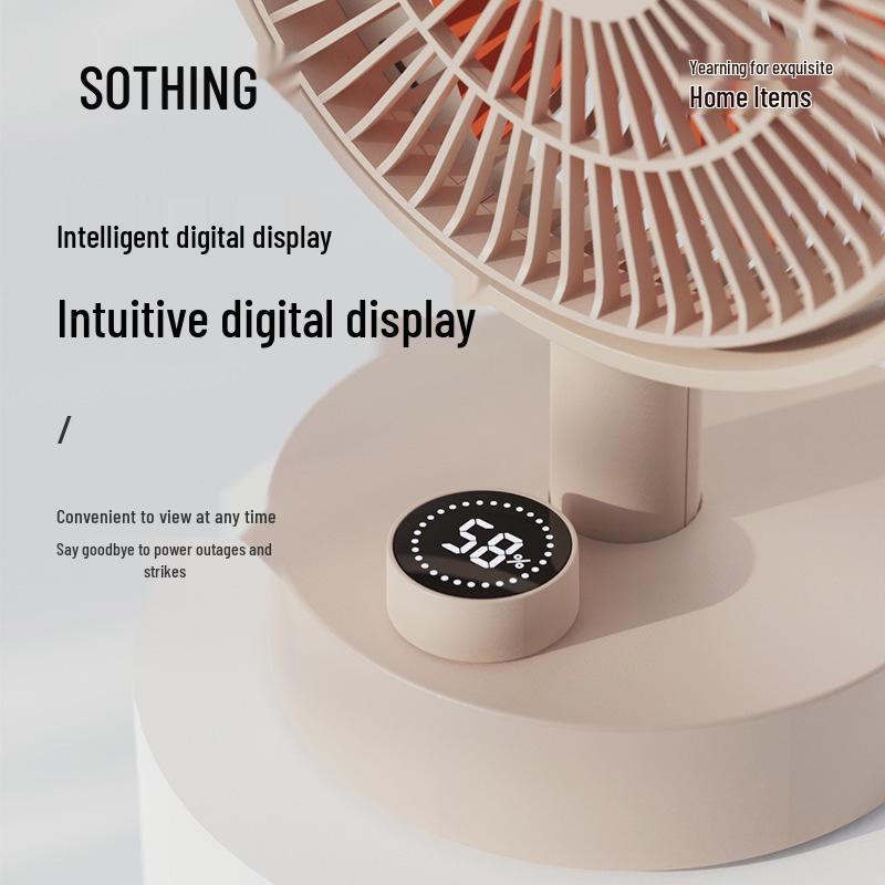 SOTHING Mini Desktop Silent Oscillating USB Fan - Portable Office Gift