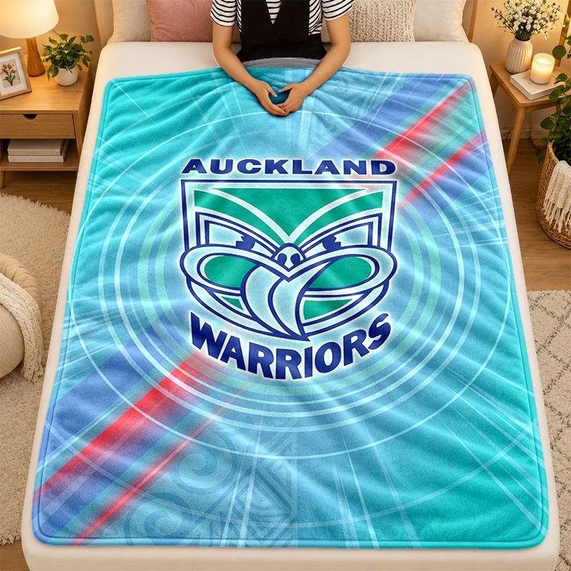 Flannel BlanketWigan Warriors Warm Soft Throw Blanket for Indoor Sofa Bed Living Room Use