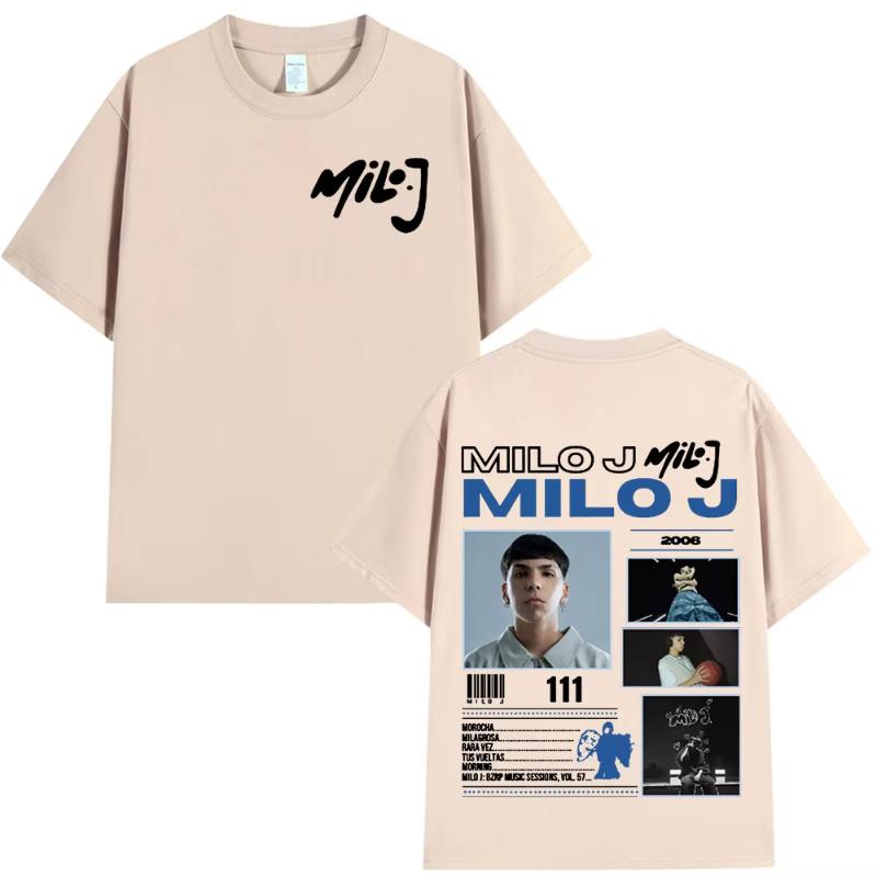 Rapper Milo J 111 166 Album T Shirt Unisexs Women Fashion Hip Hop Tshirt Cotton Casual Oversized Short Sleeve Tshirts Streetwear