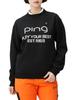 Long Sleeve Crew Neck Knit Logo Golf LL [Pin Apparel] Women's (Brand Jacquard) / / 622-4170202 010_Black