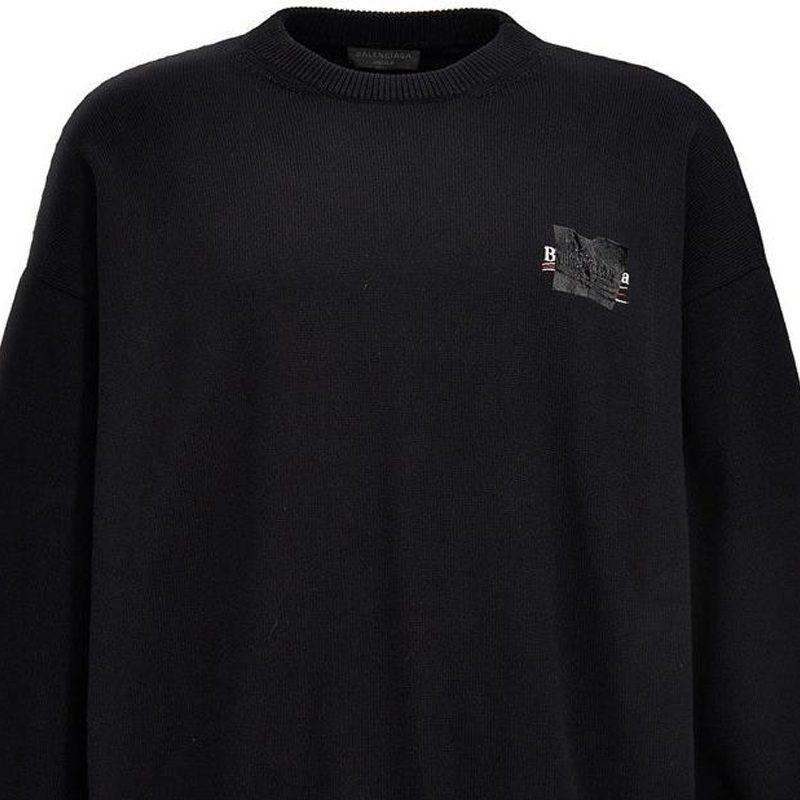 Balenciaga Свитер Обычный крой Мужской Черный 719158T32631000