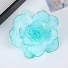 Elegant French Romantic Rose Flower Hair Clip Women Large Shark Clip Hair Claw Ponytail Barrettes Girl Hair Accessories Headwear