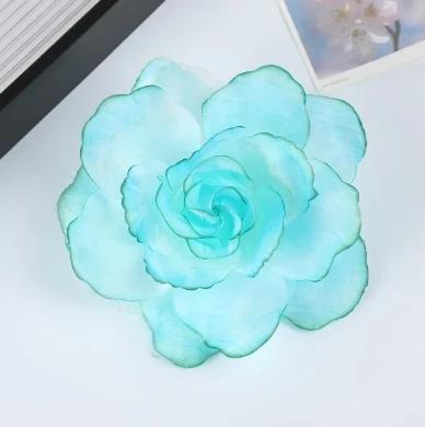 Elegant French Romantic Rose Flower Hair Clip Women Large Shark Clip Hair Claw Ponytail Barrettes Girl Hair Accessories Headwear