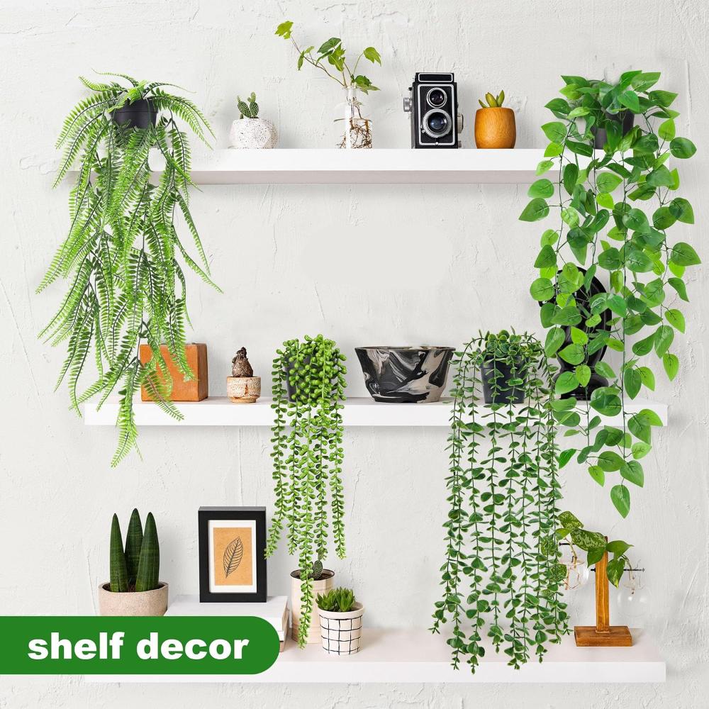 New Persian Fern Leaves Vines Home Room Decor Hanging Artificial Plant Plastic Leaf Grass Wedding Party Wall Balcony Decoration
