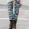 Women's Christmas Print Slim Fit Elastic Yoga Casual Pants