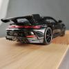 1/32 Porsche 911 GT3 RS Металлическая литая модель гоночного автомобиля Коллекция Хобби Декоративные Миниатюрные Украшения Звук Свет Игрушка Подарок для Друзей
