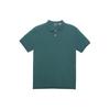 Polo однотонная рубашка поло с вышитым логотипом с коротким рукавом, мужские топы, зеленая 710794276-014