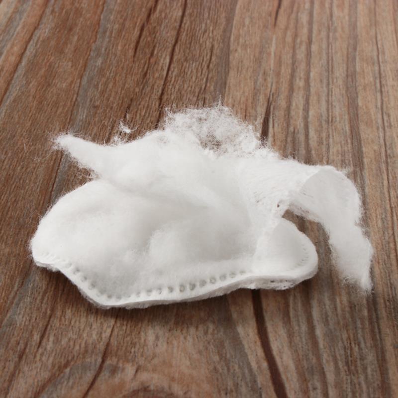 Трехслойные круглые стеганые ватные диски для снятия макияжа мягкие и удобные, приятные на ощупь