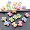 DIY Earring Beads 10Pcs Materials Bracelet Acrylic Making Creative Stereo Jewelry Accessories Bowknot UV Double Color  Beads