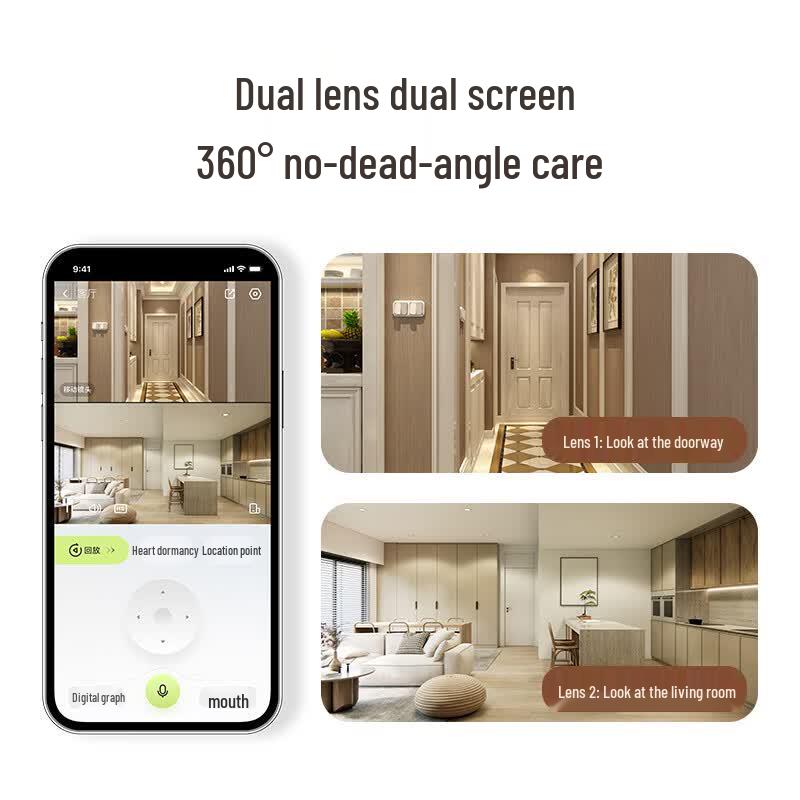 EZVIZ Smart 16MP Dual-Lens Indoor Security Camera (CN version)