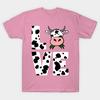 T Shirt Women I Love Cow For Cow Lovers Harajuku Print Kawaii Tshirt Summer Short Sleeve Female T-Shirt Top Tee
