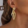 Серьги-капли для женщин, преувеличенный стиль, модные, металлические, с кисточками, с перьями, с цирконами, подарки