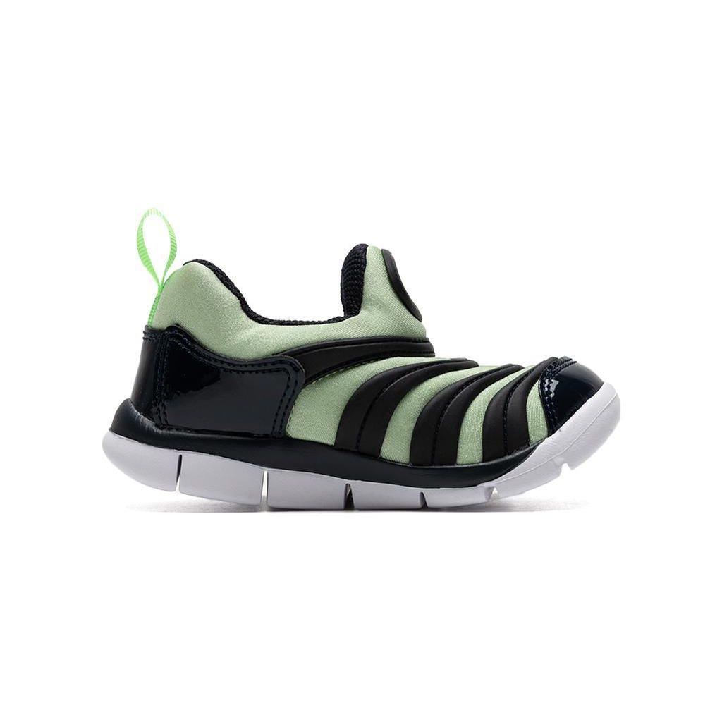 Nike Dynamo Free Comfortable Versatile Low-Top Walking Shoes Baby Shoes Black Green 343938-440