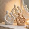 Керамическая статуэтка пары Юшэн, обнимающаяся пара, романтическая скульптура влюбленных для годовщины свадьбы, Дня святого Валентина, декор полки для ТВ-тумбы