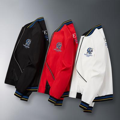 Вышитый повседневный универсальный бейсбольный воротник с ЧПУ куртка мужская красивая куртка