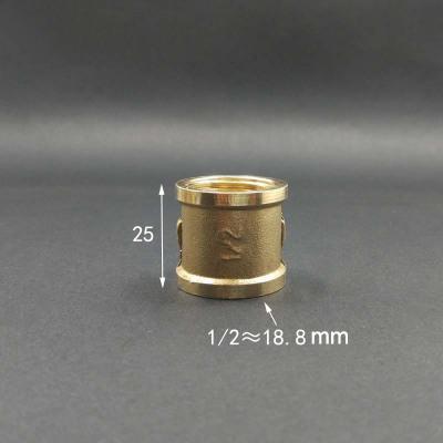 1/8" 1/4" 3/8" 1/2" 3/4" 1" BSPP Female Brass Coulper Equal Reducer Pipe Fitting Connector Adapter Water Fuel Gas Oil
